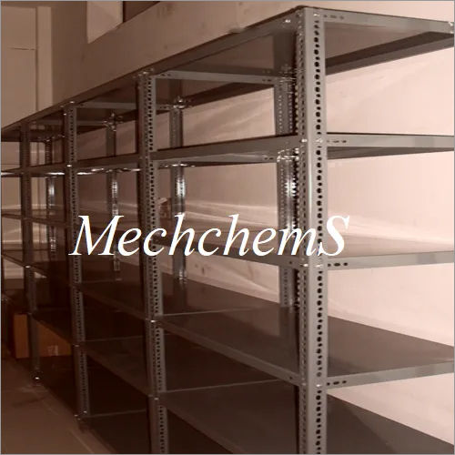 Warehouse Slotted Angle Rack - Color: Silver