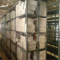 Industrial Storage Slotted Angle Rack - Color: Silver