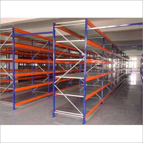 Blue Industrial Warehouse Pallet Racks