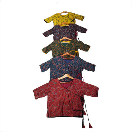 Multicolor Ajrakh Ladies Printed Blouse