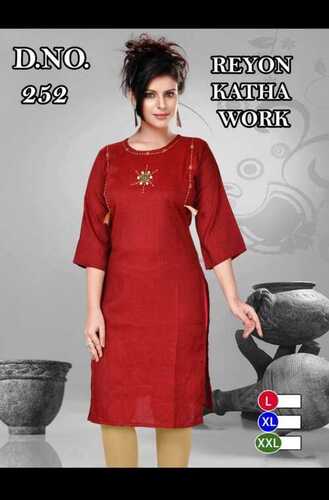 kurti khatha work