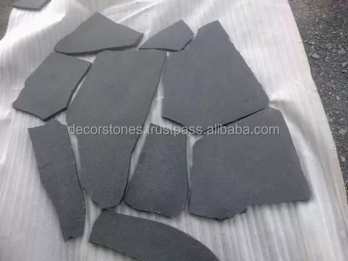 Kadappa Black Limestone Irregular Size Flagstone Slabs