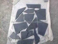 Kadappa Black Limestone Irregular Size Flagstone slabs for paving and cladding irregular size random crazy paving