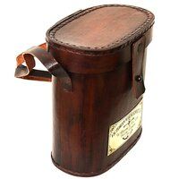 Optical Binoculars 6 Inch with Leather Case Nautical Binocular Telescope Decor