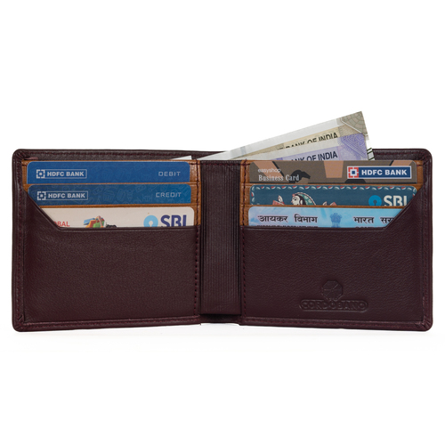 Bi Fold Wallet with 6 card slots