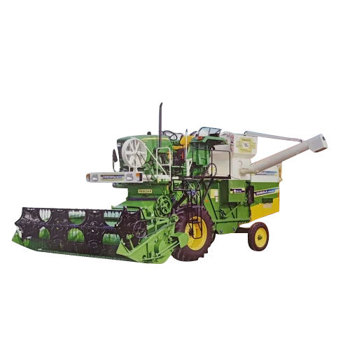 Green Tractor Mounted Combine Harvester