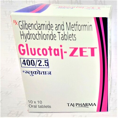 Glibenclamide And Metformin Hydrochloride Tablets 400Mg/2.5Mg at Best ...