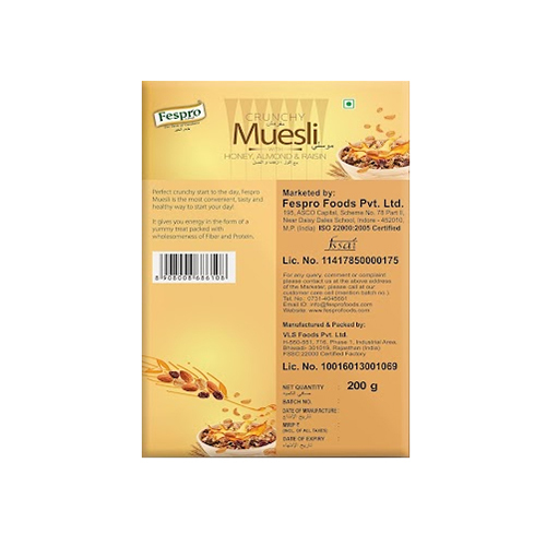 Muesli Honey And Almond Cereals