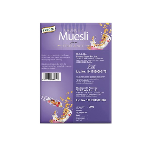 Muesli Fruit And Nut Cereals