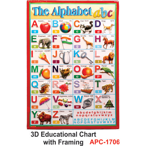 Rectengular 3D Educational Chart With Framing