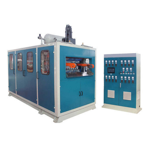 Blue Fully Automatic Thermocol Plate Making Machine