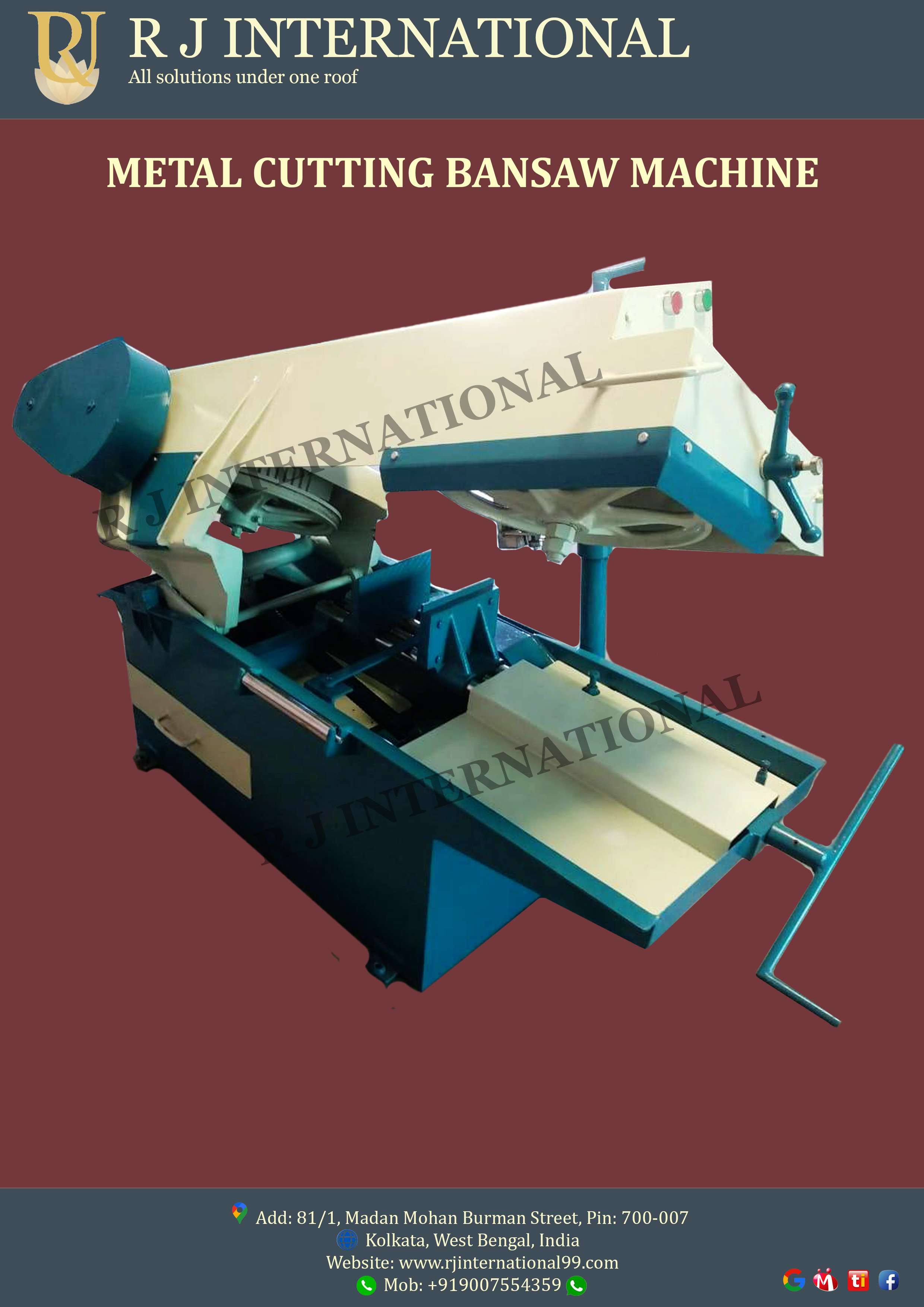 Semi Automatic Metal Bandsaw Machine