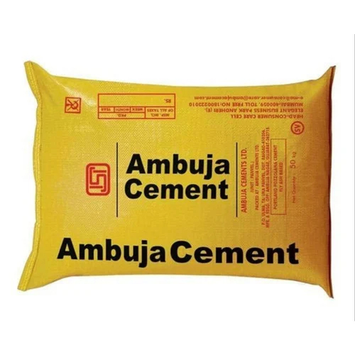 50kg Ambuja Cement - Common Cement, Acid-Proof, 100% Fineness | Ideal for Foundations, Slabs, and Walls, Quality Assured by Modern Techniques