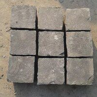 Kadappa Black Indian Limestone Cobble Stone Pavers Park Garden Walkway Pathways