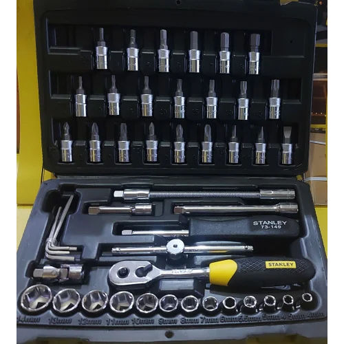 Black Stanley 46 Pc Socket Set