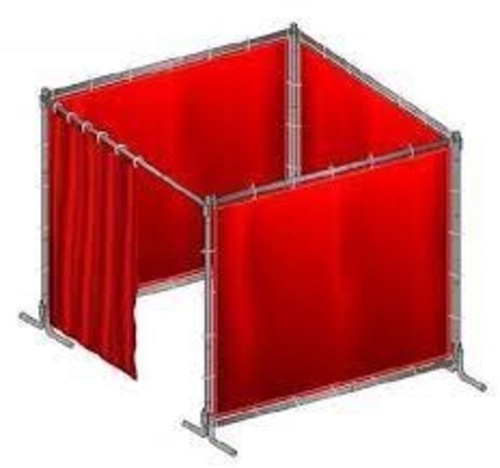 Pvc Welding Curtains - Color: Red