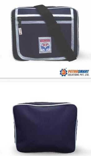 Blue Grey Polyster HPCL CESHIER BAG