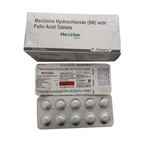 Meclizine Hydrochlorude (SR) With Folic Acid Tablets