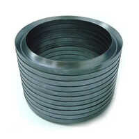 Chevron Packing Seal - Rubber, Different Sizes | 90 Shore Hardness, Gray Color, Ideal For Heavy Duty Industrial Applications
