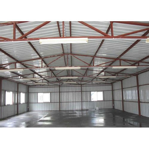 Silver Metal Industrial Sheds