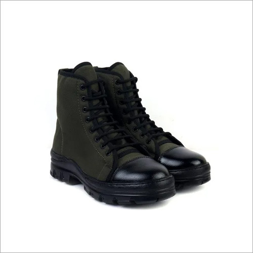 Green And Black Jungle Safety Boot