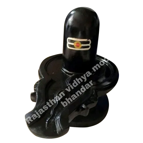 Black Marble Shivling - Handmade Sculpture, Different Sizes | Polished Finish, Eco-Friendly, Easy to Clean, Indian Hinduism Theme
