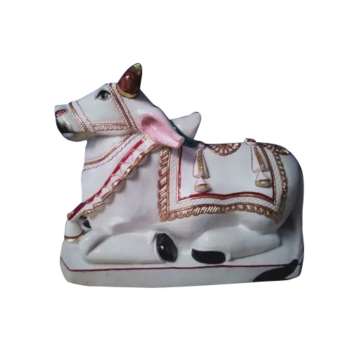 Eco-Friendly Marble Lord Nandi Statue