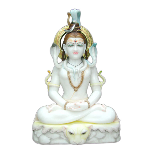 Easy To Clean Marble Mahadev Statue