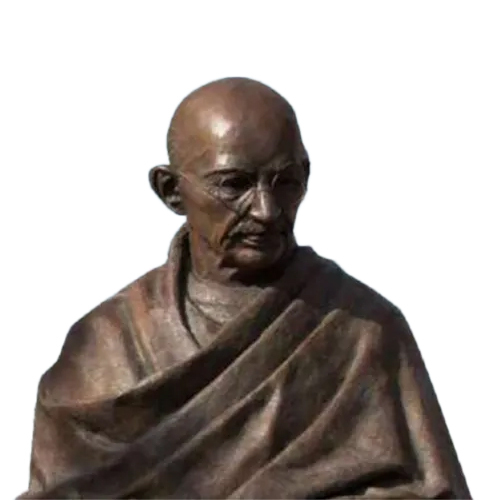 Brown Marble Mahatma Gandhi Sculpture