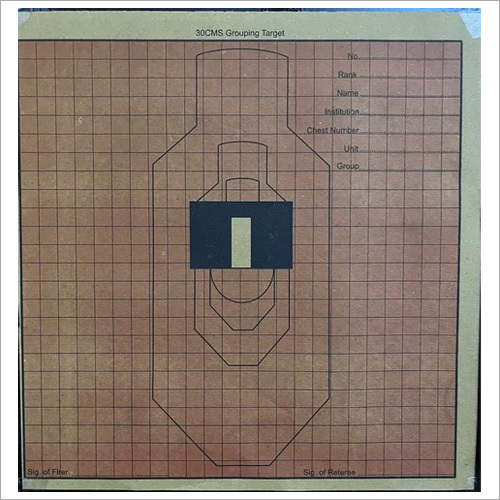 Shooting Target Paper Sheet - 30x30 Centimeter, Brown Paper Quality for Shooting Sports
