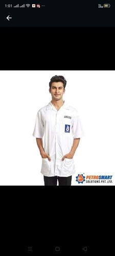 White Bpcl Supervisor Apron For Petrolpump