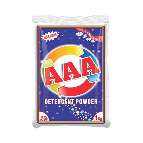 AAA Eco-Friendly Detergent Powder - 1 KG | Blue, Fresh Perfume, Soft Water Use, Machine Wash, Normal Temperature