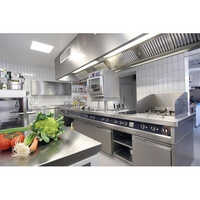 Stainless Steel Industrial Kitchen Equipment Set Up