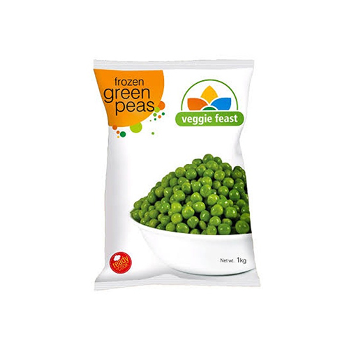 1 KG Frozen Green Peas - Freeze Dried Raw Fresh Texture | Perfect For Gravies Dry Vegetables And Quick Microwave Cooking