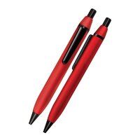 Metal Ball Pen Mp 67 Lenovo Red - Metal Construction | Red Color, Writing And Promotion Use, Blue Ink, Novelty Design
