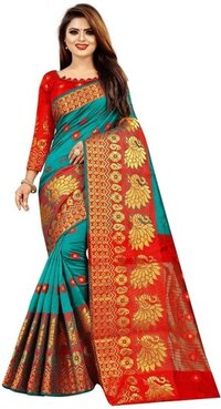 Jacquard Silk Saree - Luxurious Fabric, Elegant Draping | Vibrant Patterns, Timeless Style