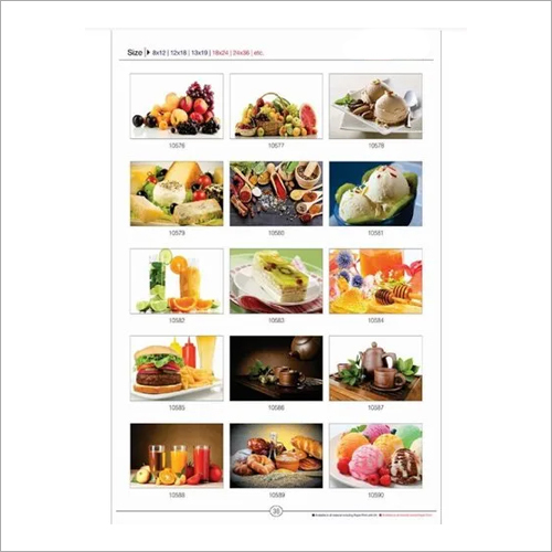 Fruit Posters With Sparkle Effect