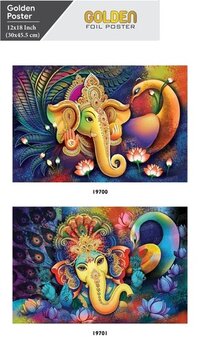 Gold Foil Posters - Color: Multicolour