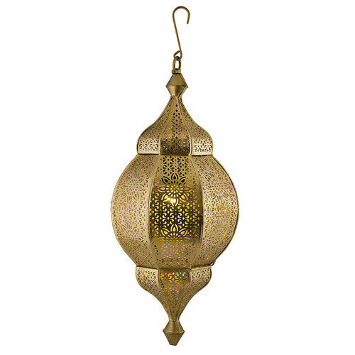 HANGING LAMP ANTIQUE AND GOLD METAL HANGING PENDANT LIGHT