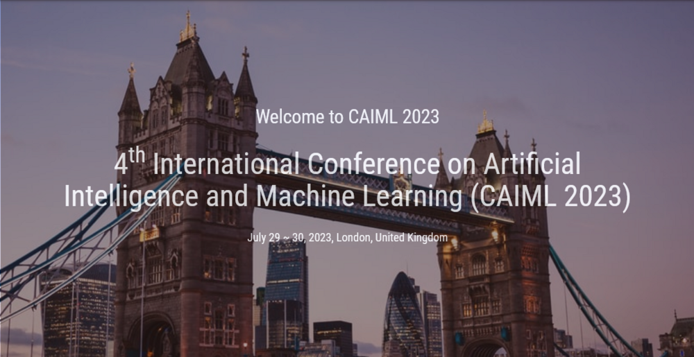 International Conference on Artificial Intelligence and Machine Learning