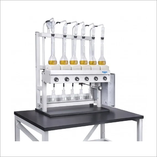 Multicolor Six Place Kjeldahl Distillation Apparatus