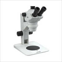 White Stereo Zoom Microscope