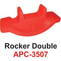 Rocker Double Apc-3507 - High-quality Plastic, 76x35x43 Cm, Red | Double Seating, Lightweight, Indoor Outdoor Use