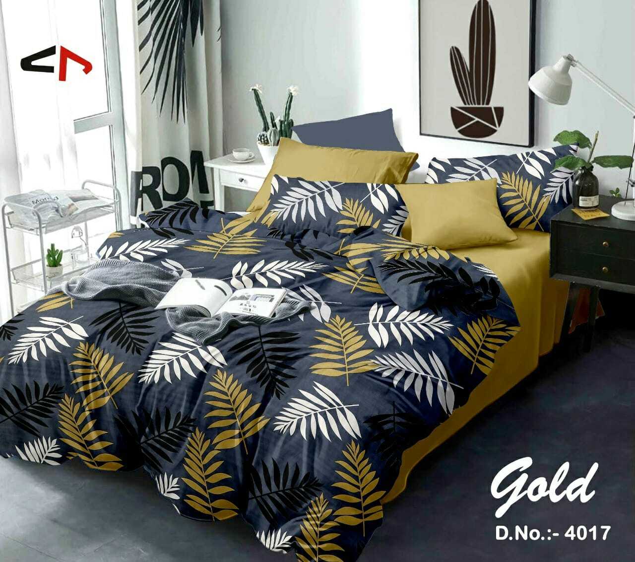 Glace Cotton Printed Bed sheets