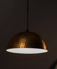 Metal LED Metal Gold Hammered Ball Shape Ceiling Lamps hanging Lights For Decoration