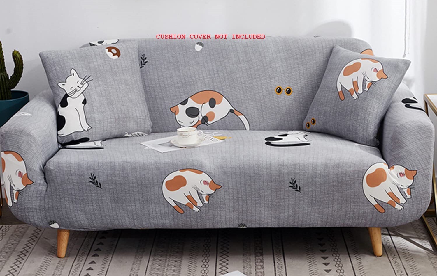 Universal Polyester Spandex Sofa Cover- 3 Seater
