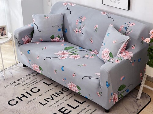 Universal Polyester Spandex Sofa Cover- 4 Seater