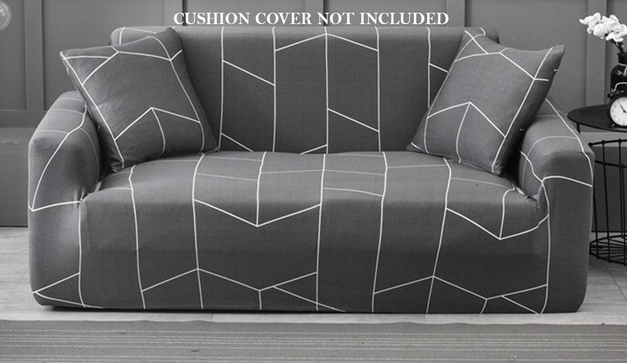 Universal Polyester Spandex Sofa Cover- 4 Seater