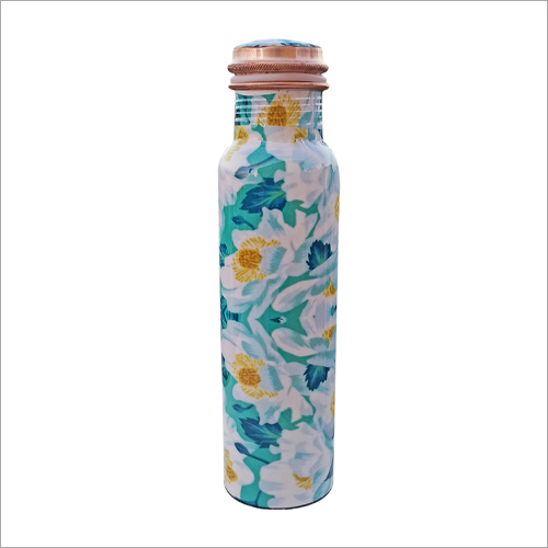 Multicolor Copper Water Printed Bottle