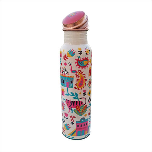 Multicolor Copper Water Bottle Trendy Design